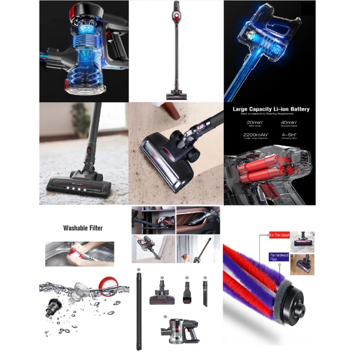 Sharp 聲寶 EC-SC75H-H 直立式無線吸塵機 - Image 2